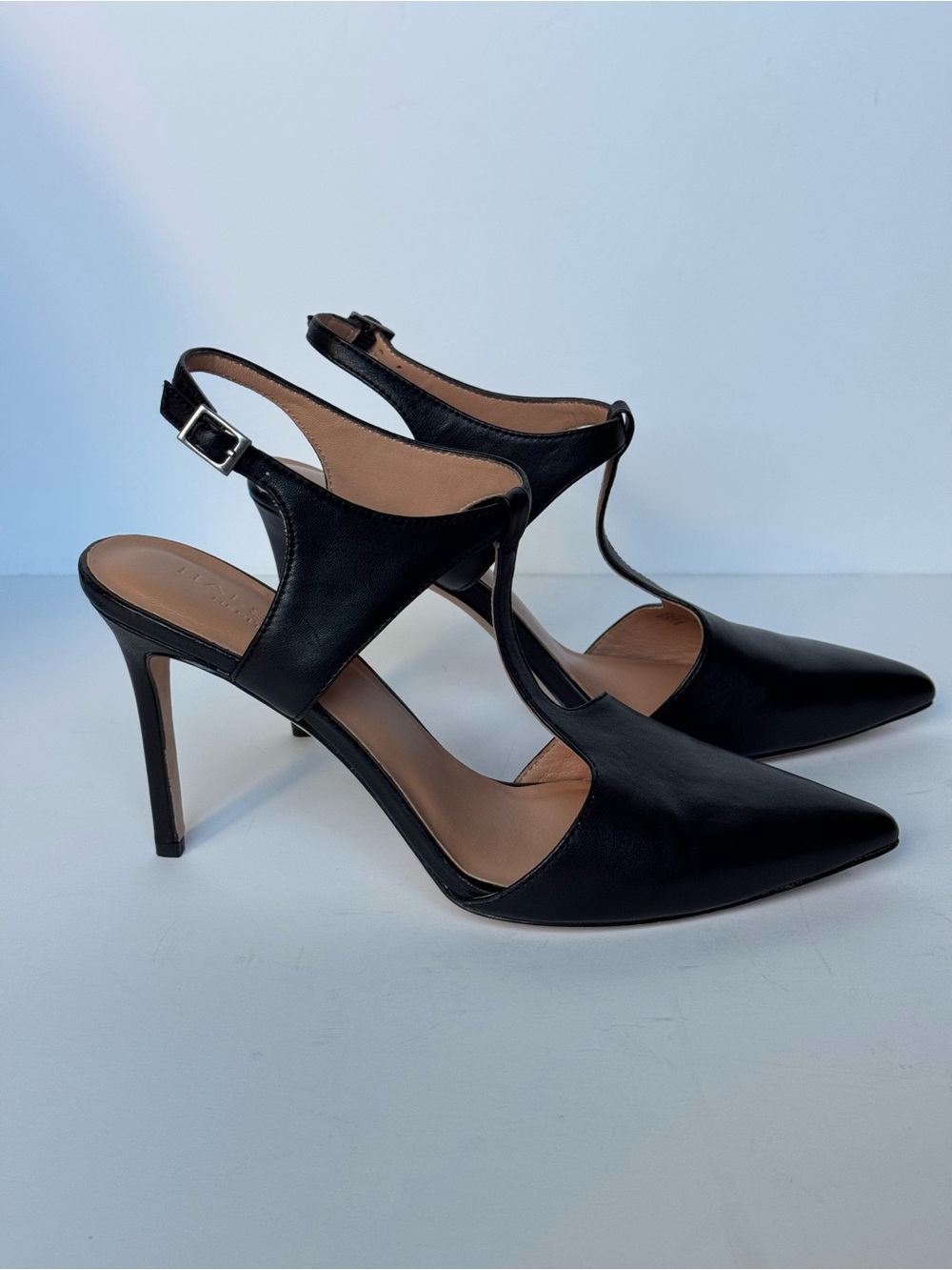 Halston Heritage Black Pointed-Toe High Heels - Size 8